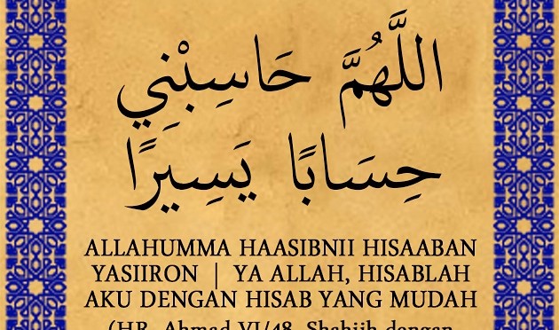 Do’a mohon dimudahkan HISAB…