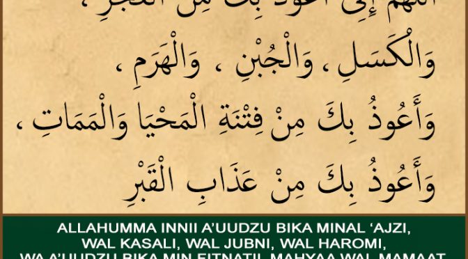Do’a Yang Biasa Dibaca Rasulullah Shallallahu ‘Alayhi Wasallam…